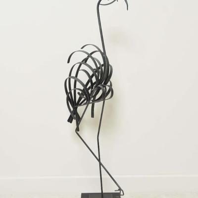 Moden Iron Sculpted Flamingo
