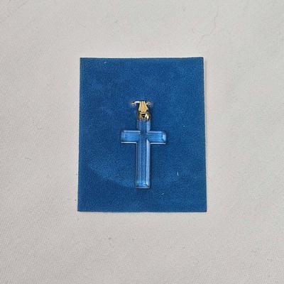 Lucite Cross Pendant
