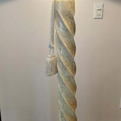 Spiral Floor Lamp in the Style of Michael Taylor
