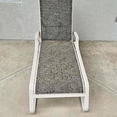 Tropitone Sling Chaise Patio Chaise Lounge Chair with Paisley Sling #1
