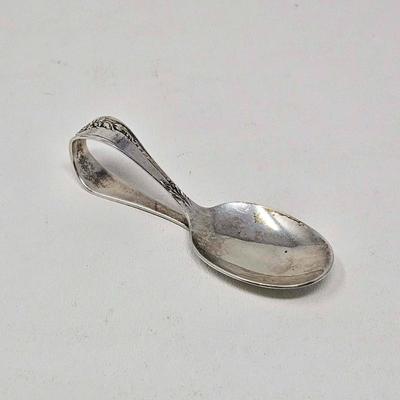 Oneida Heirloom Sterling Silver Curved Handle Baby Spoon
