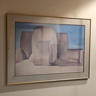 Georgia O'Keeffe Framed "Rancho's Church" Art Print

