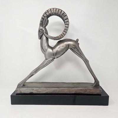 1981 Ibex Ram Austin Sculpture by David Fisher
