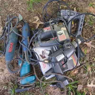 7-Piece Assorted Power Tools – Jigsaw, Sanders, Drills, Heat Guns & More