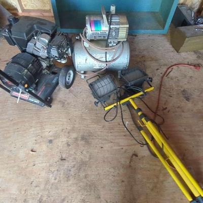 3-Piece Tool Lot – Craftsman 2500W Generator, Campbell Hausfeld PowerPal Air Compressor & Work Light