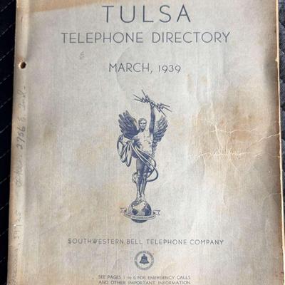 Tulsa Telephone Directory March 1939