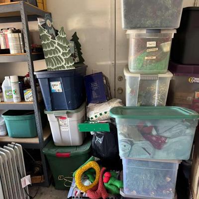 Mystery Christmas and Fall Décor Lot – Totes Full of Seasonal Surprises