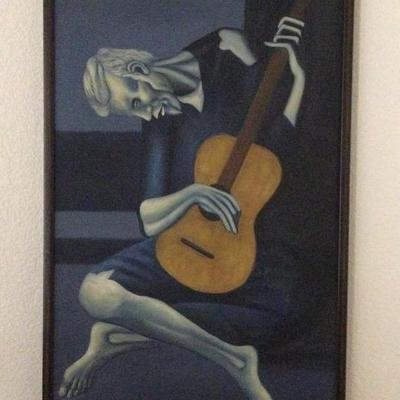  Reproduction The Old Guitarist By Pablo Picasso 
