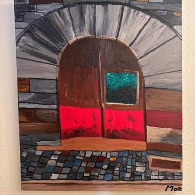 Canvas Window Painting By Moe