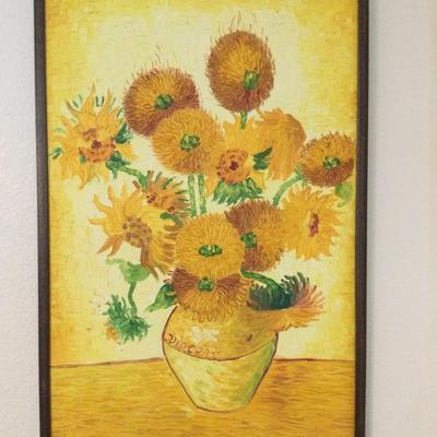 Sunflowers Van Gogh Reproduction 