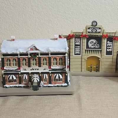 New York Jets Christmas Village Collection - Hawthorne Village