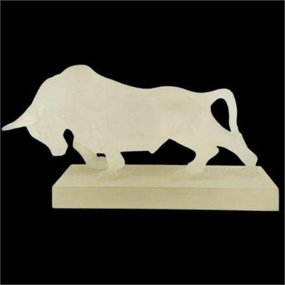 Lot 100-009 
MCM Frosted Acrylic Bull