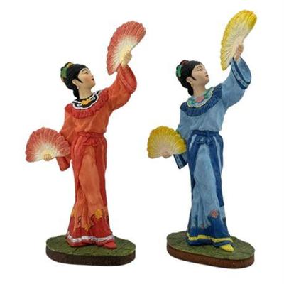 Lot 100-022
Chinese Fan Dance Figurines