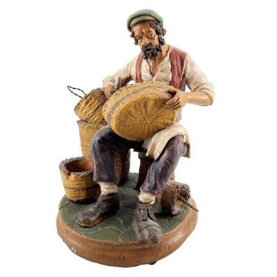Lot 099   
Basket Weaver Ceramic in the Style of Scarlatella Caltagirone