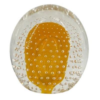 Lot 100  
Art Glass Controlled Air Bubble Paperweight