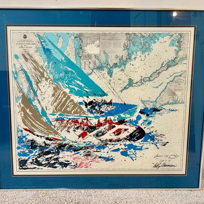 LeRoy Newman Signed Serigraph America’s Cup 19th Challenge Newport