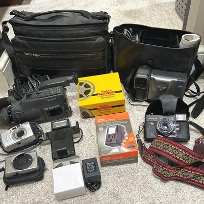 Vintage Cameras, Camcorders And Accessories 