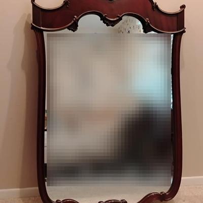 Vintage Mahogany Mirror 