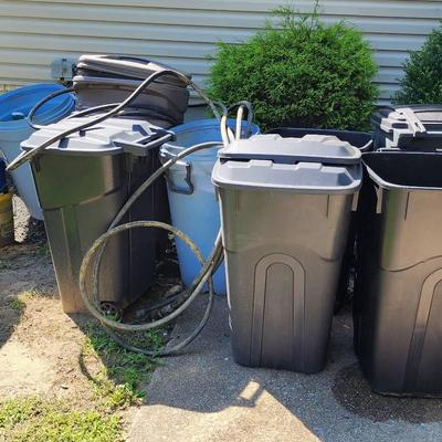 Hoses And Trash Cans