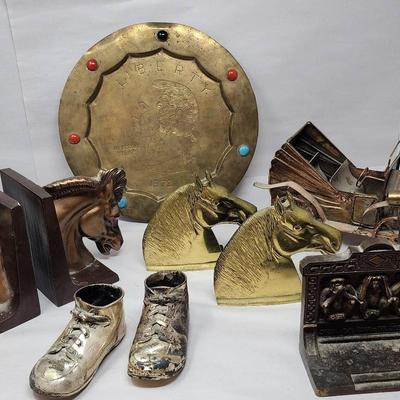 Metal Decor And Bookends