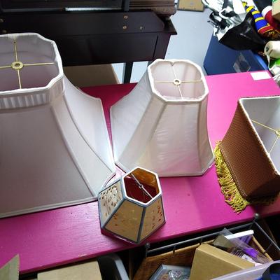 Three lampshades