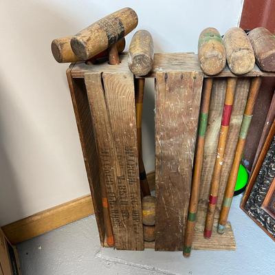 Vintage Croquet Set