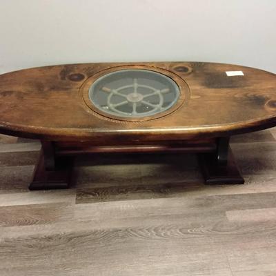 Vintage Nautical Themed Coffee Table 