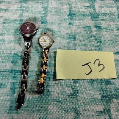 2 Women's Watches, Anne Klein And Fossil