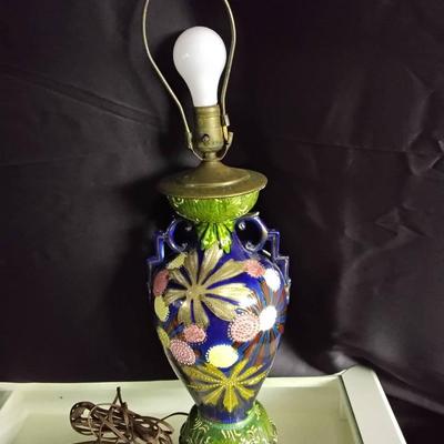 Antique Vase Converted Into A Lamp