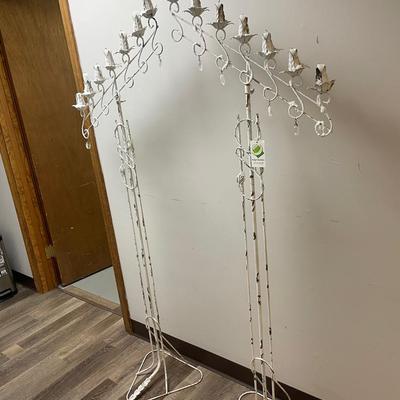 Pair Of Vintage Floor Candelabras 