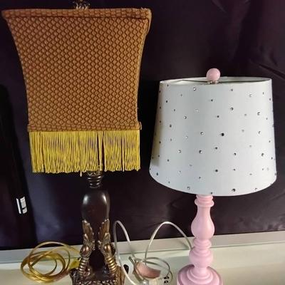 Two Contemporary Table Lamps 