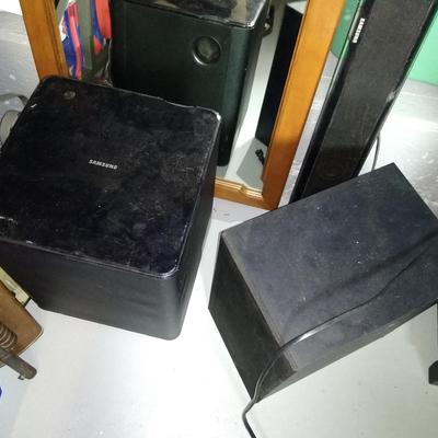 Three Samsung speakers