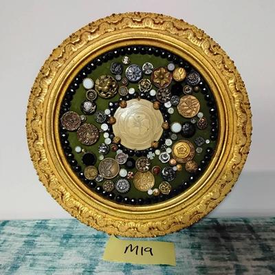 Artwork Made From Victorian Buttons