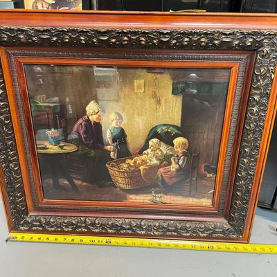 Vintage Framed Print.