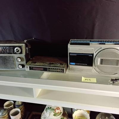 Older Clock Radio And 2 Radios