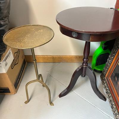 Lot Of Two Small Round Tables