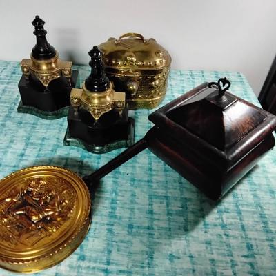 Lot Of Decor Including Bookends 