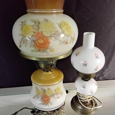Pair Of Vintage Electric Hurricane Lamps