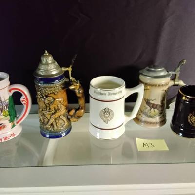 5 Beer Steins