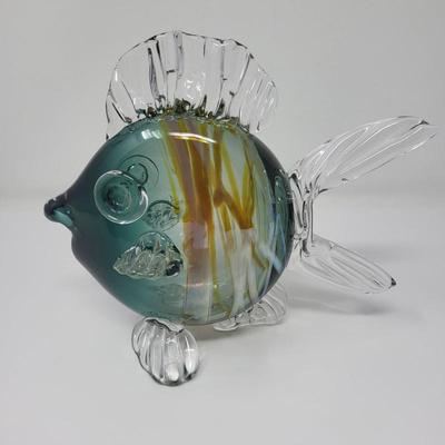 Art Glass Fish, Signed 