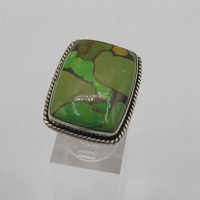 Green Turquoise 925 Ring