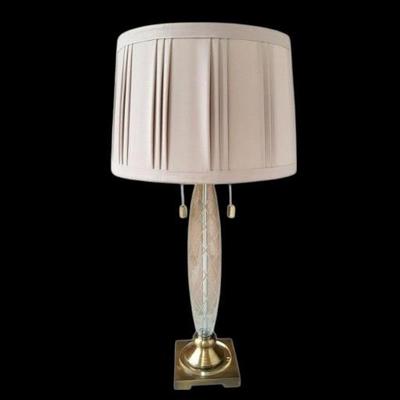 Glass & Brass Lamp