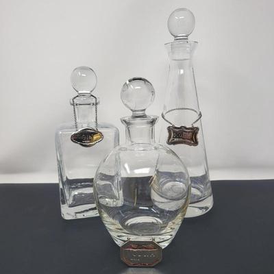 Decanters & Sterling Silver Tags
