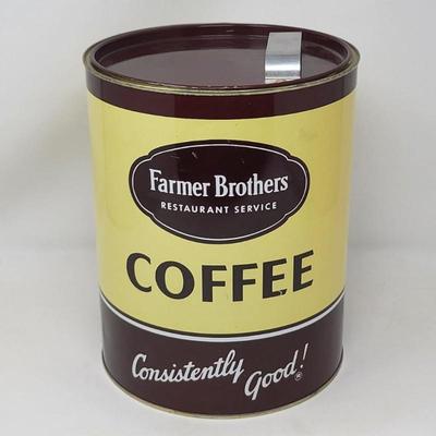Large Vtg Coffee Tin