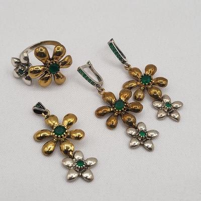 Floral Turkish Jewelry Set