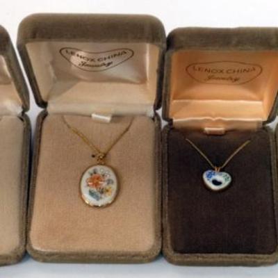 Sale Photo Thumbnail #119: 1119	LENOX CHINA JEWELRY INCLUDING 4 NECKLACES,  14K GOLD FILLED
