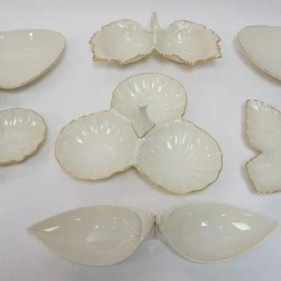 Sale Photo Thumbnail #71: 1071	LENOX CHINA GROUP OF ASSORTED DIVIDED DISHES, LARGEST APPROXIMATELY 14 IN X 9 1/2 IN
