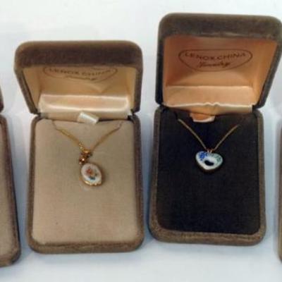 Sale Photo Thumbnail #120: 1120	LENOX CHINA JEWELRY INCLUDING 4 NECKLACES,  14K GOLD FILLED
