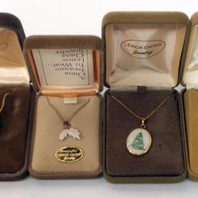 Sale Photo Thumbnail #126: 1126	LENOX CHINA JEWELRY INCLUDING 4 NECKLACES,  14K GOLD FILLED
