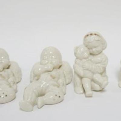 Sale Photo Thumbnail #11: 1011	LENOX CHINA JEWELS COLLECTION CA 1990S, GROUP OF 6  FIGURES INCLUDING BABY JESUS, CHILD HOLDING BEAR, AND CHILD WAKING UP,  TALLEST APPROXIMATELY 7 IN H
